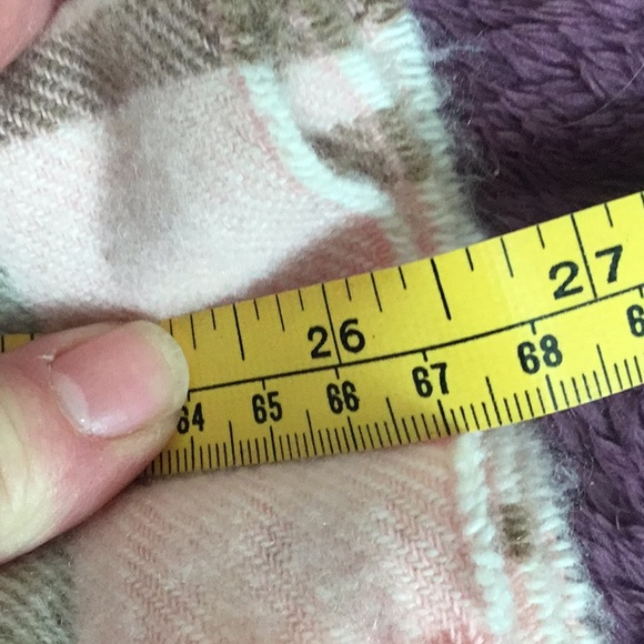 AUTHENTIC VINTAGE BURBERRY LONDON NOVA CHECK  100% {Cashmere] PINK Luxury Scarf - Picture 11 of 12